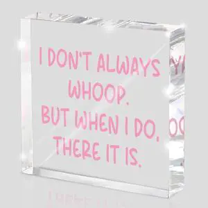 Fun Pink Decoration, 4x4 inches Acrylic Desktop Ornament, Suitable for Birthday and Christmas Gifts for Colleagues, Friends and Family, Funny Office Sayings and Slogans Fun Pink Decoration, 4x4 inches Acrylic Desktop Ornament, Suitable for Birthday and Christmas Gifts for Colleagues, Friends and Family, Funny Office Sayings and Slogans