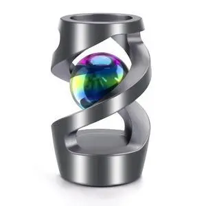 Kinetic Spinning Desk Toy, ADHD Fidget Desktop Ornament Gray Kinetic Spinning Desk Toy, ADHD Fidget Desktop Ornament Gray