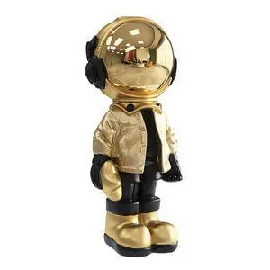 Small Astronaut Statues Mini Spaceman Sculpture Polyresin Arts Gifts Gold Figurine Ornament Room Decor for Men,Home and Desktop Accessories Tabletop Decoration, Living Room, Office, Bookshelf Small Astronaut Statues Mini Spaceman Sculpture Polyresin Arts Gifts Gold Figurine Ornament Room Decor for Men,Home and Desktop Accessories Tabletop Decoration, Living Room, Office, Bookshelf