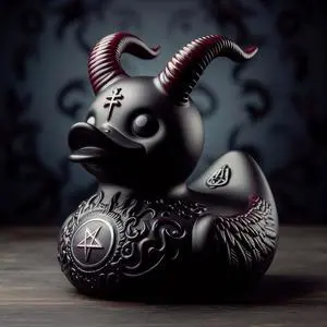 Punk Duck Goth Resin Duck - Garage Kits,Unique Gothic Gifts & Collectibles,Vinyl Rubber Novelty Ornament Dark Satanic Duck Figurine for Desktop Home Halloween Decor (Satan Duck) Punk Duck Goth Resin Duck - Garage Kits,Unique Gothic Gifts & Collectibles,Vinyl Rubber Novelty Ornament Dark Satanic Duck Figurine for Desktop Home Halloween Decor (Satan Duck)
