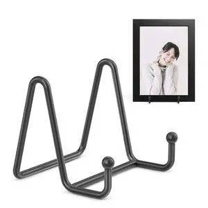 Plate Stands for Display - 3 Inch Plate Holder Display Stand + Metal Frame Holder Stand for Picture, Decorative Plate, Book, Photo Easel (2 Pack) Plate Stands for Display - 3 Inch Plate Holder Display Stand + Metal Frame Holder Stand for Picture, Decorative Plate, Book, Photo Easel (2 Pack)