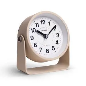 Analog Alarm Clock, Silent Non-Ticking Quartz Movement, Battery-Operated with Snooze & On-Demand Light, Easy to Set Gentle Wake Bedside Desk Clock, Ideal for Home, Travel, Office (Yellow) Analog Alarm Clock, Silent Non-Ticking Quartz Movement, Battery-Operated with Snooze & On-Demand Light, Easy to Set Gentle Wake Bedside Desk Clock, Ideal for Home, Travel, Office (Yellow)