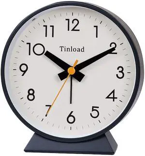 4.5" Battery Operated Antique Retro Analog Alarm Clock, Small Silent Bedside Desk Clock,Lighted on Demand, Battery Operated, Snooze, for Living Room, Bedroom, Bedside, Desk, Gift Clock 4.5" Battery Operated Antique Retro Analog Alarm Clock, Small Silent Bedside Desk Clock,Lighted on Demand, Battery Operated, Snooze, for Living Room, Bedroom, Bedside, Desk, Gift Clock