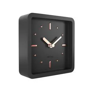 Modern Mid Century Desk & Shelf Clock (Black Rose Gold) - Battery Operated with Silent, Analog Movement Small Tabletop Clocks for Office Perfect for Mantle, End Table, Desktop or Nightstand Modern Mid Century Desk & Shelf Clock (Black Rose Gold) - Battery Operated with Silent, Analog Movement Small Tabletop Clocks for Office Perfect for Mantle, End Table, Desktop or Nightstand