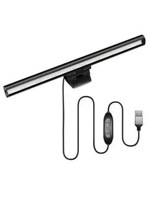 Laptop Monitor Light Bar, USB e-Reading LED Task Lamp, 3 Adjustable Color Temperature, 10 Dimming Brightness Levels, No Screen Glare, Space Saving, Eye Health Care, Portable for Travel Laptop Monitor Light Bar, USB e-Reading LED Task Lamp, 3 Adjustable Color Temperature, 10 Dimming Brightness Levels, No Screen Glare, Space Saving, Eye Health Care, Portable for Travel