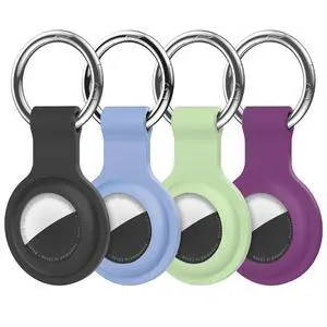 Compatible with AirTag Holder Case Keychain 4 Pack, for AirTag 1st & 2nd Generation Key Chain Ring Case Cover for Air Tag Holder GPS Tracker Item Air Tags Finders Air Tagholder for Kids,Bags,Luggages Compatible with AirTag Holder Case Keychain 4 Pack, for AirTag 1st & 2nd Generation Key Chain Ring Case Cover for Air Tag Holder GPS Tracker Item Air Tags Finders Air Tagholder for Kids,Bags,Luggages