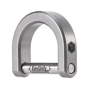 Titanium D Ring Key Shackle, U Shape Key Ring Horseshoe Clasp for Car Fob, DIY Leather Key Organizer Keychain(M) Titanium D Ring Key Shackle, U Shape Key Ring Horseshoe Clasp for Car Fob, DIY Leather Key Organizer Keychain(M)