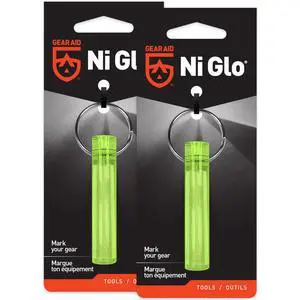 Ni Glo 2 UV Rechargeable Glowing Keychain Multi-Purpose Glow-in-the-Dark Accessory for Camping, Scuba Diving, Night Fishing, Hiking, Emergency Kits, and Everyday Use, Yellow, 2 Pack Ni Glo 2 UV Rechargeable Glowing Keychain Multi-Purpose Glow-in-the-Dark Accessory for Camping, Scuba Diving, Night Fishing, Hiking, Emergency Kits, and Everyday Use, Yellow, 2 Pack