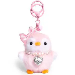 Valentine's Day Cute Pink Penguin Keychains Plush Keychain Accessories Kawaii Penguin PendantKey Chain Keyring Gift for Women Girls Valentine's Day Cute Pink Penguin Keychains Plush Keychain Accessories Kawaii Penguin PendantKey Chain Keyring Gift for Women Girls