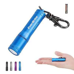 Keychain LED Flashlight Mini Bright Key Ring Portable Pocket Torch for EDC, Party Favors, Night Reading, Camping, Power Outage, Emergency, AAA Battery Included, Blue Keychain LED Flashlight Mini Bright Key Ring Portable Pocket Torch for EDC, Party Favors, Night Reading, Camping, Power Outage, Emergency, AAA Battery Included, Blue