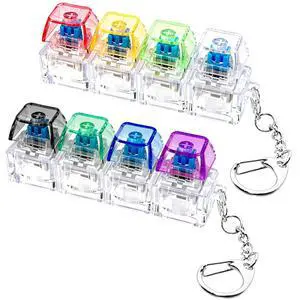 2 PCS Keyboard Fidget Toy, Keyboard Fidget Keychain 4-in-1 Keyboard Decompression Button Finger Clicker Toys, Keychain Button Stress Relief Fidget Gifts to Relief Stress (Transparent) 2 PCS Keyboard Fidget Toy, Keyboard Fidget Keychain 4-in-1 Keyboard Decompression Button Finger Clicker Toys, Keychain Button Stress Relief Fidget Gifts to Relief Stress (Transparent)