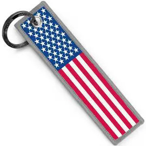Keychains, Premium Quality USA Flag Key Tag for Auto, Motorcycle, Backpacks, Gift Keychains, Premium Quality USA Flag Key Tag for Auto, Motorcycle, Backpacks, Gift