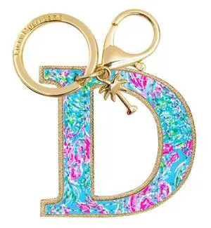 Leatherette Initial Keychain, Letter Bag Charm for Women, Best Fishes (D) Leatherette Initial Keychain, Letter Bag Charm for Women, Best Fishes (D)