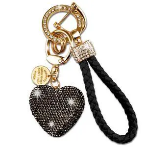 Cute Heart Keychain Black Wristlet Keychains For Women Girls Bling Key Chain Rhinestone Key Chains For Car Keys Purse Charms Handbag Backpack Accessories Rhinestone Keychain Sparkly Cute Heart Keychain Black Wristlet Keychains For Women Girls Bling Key Chain Rhinestone Key Chains For Car Keys Purse Charms Handbag Backpack Accessories Rhinestone Keychain Sparkly
