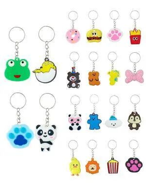 100pcs Cartoon Keychain for Kids Party Favors, Mini Cute Keyring for Classroom Prizes, Birthday Christmas Party Favors Gift, Goodie Bag Stuffers Supplies, 20 Colors 100pcs Cartoon Keychain for Kids Party Favors, Mini Cute Keyring for Classroom Prizes, Birthday Christmas Party Favors Gift, Goodie Bag Stuffers Supplies, 20 Colors