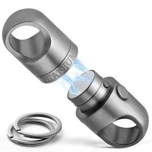 Magnetic Quick Release Keychain, Heavy Duty Anti-Drop Detachable Magnet Connector with 2 Key Rings for Keys & EDC Tools Magnetic Quick Release Keychain, Heavy Duty Anti-Drop Detachable Magnet Connector with 2 Key Rings for Keys & EDC Tools
