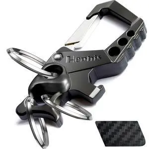 Skull Heavy Duty Key Chain Metal All - in - One Keychain with Key Organizer, Bottle Opener, Flat - Head Screwdriver & Can Opener,Carabiner Car Key Chains for Men and Women(Black Skull Heavy Duty Key Chain Metal All - in - One Keychain with Key Organizer, Bottle Opener, Flat - Head Screwdriver & Can Opener,Carabiner Car Key Chains for Men and Women(Black