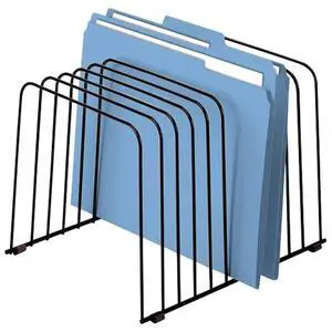 Desktop Organizer, 11 Sections, Wire, 9" x 11-3/8" x 8", Black Desktop Organizer, 11 Sections, Wire, 9" x 11-3/8" x 8", Black