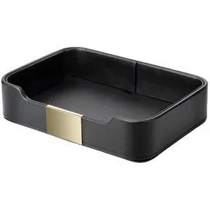 Luxury Leather Tray Organizer Valet Tray Key Tray for Entryway Table Desktop Storage Catchall Tray Decorative Tray for Jewelry Keys Wallet Phone Watch (Metal Gilded, Black) Luxury Leather Tray Organizer Valet Tray Key Tray for Entryway Table Desktop Storage Catchall Tray Decorative Tray for Jewelry Keys Wallet Phone Watch (Metal Gilded, Black)