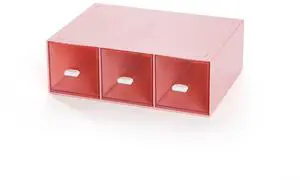 Desktop Drawers, Desk Organizer with 3 Drawers, Stackable Plastic Storage Box for Home Collection, Cosmetics, Jewelry, Office Supplies (1 Tall Layer, Pink) Desktop Drawers, Desk Organizer with 3 Drawers, Stackable Plastic Storage Box for Home Collection, Cosmetics, Jewelry, Office Supplies (1 Tall Layer, Pink)