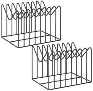 2 Sets Wire File Organizer for Desk,File Folder Holder/Rack/Stand,File Sorter Organizer,Desktop Record/Clipboard Holder,8 Sections Storage,Anti-Scratch/Rusty,Steel Stable Holder,Black 2 Sets Wire File Organizer for Desk,File Folder Holder/Rack/Stand,File Sorter Organizer,Desktop Record/Clipboard Holder,8 Sections Storage,Anti-Scratch/Rusty,Steel Stable Holder,Black