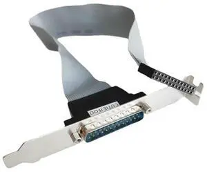 Computer Internal FC 2.54mm 25Pin Female to 25P Male Mainboard Motherboard Parallel LPT DB25 Printer Print Port Bracket Cable Computer Internal FC 2.54mm 25Pin Female to 25P Male Mainboard Motherboard Parallel LPT DB25 Printer Print Port Bracket Cable