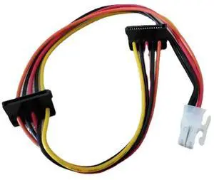 ATX Motherboard 4pin to 2-Port Serial ATA SATA Hard Drive Adapter Power Cable for IPC & Tax Controller 18AWG ATX Motherboard 4pin to 2-Port Serial ATA SATA Hard Drive Adapter Power Cable for IPC & Tax Controller 18AWG
