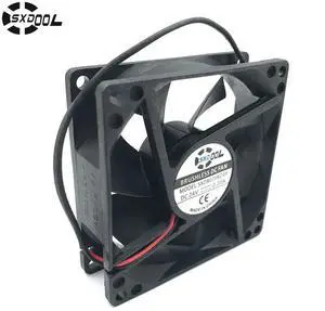 SXD8025B24H 80*80*25mm Dual Ball Bearing DC 24V 0.20A 2P 3800RPM 51CFM Axial Case Cooling Fan SXD8025B24H 80*80*25mm Dual Ball Bearing DC 24V 0.20A 2P 3800RPM 51CFM Axial Case Cooling Fan