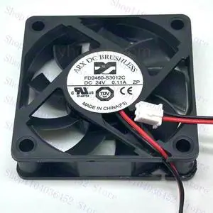 for ARX FD2460-S3012C DC 24V 0.11A 60x60x15mm 2-Wire Server Cooling Fan for ARX FD2460-S3012C DC 24V 0.11A 60x60x15mm 2-Wire Server Cooling Fan