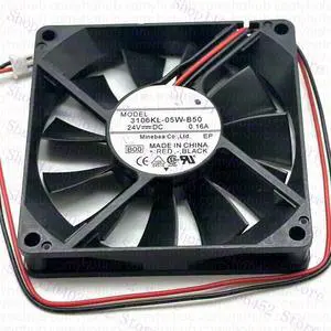 for 3106KL-05W-B50 DC 24V 0.16A 80x80x15mm 2-Wire Server Cooling Fan for 3106KL-05W-B50 DC 24V 0.16A 80x80x15mm 2-Wire Server Cooling Fan