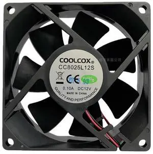 CC8025L12S 12V 0.10A 8025 Cooling Fan 8CM Quiet Case Fan Low Noise 2-Pin PC Cooler for Computer Case CPU Cabinet Heat Sink Cool CC8025L12S 12V 0.10A 8025 Cooling Fan 8CM Quiet Case Fan Low Noise 2-Pin PC Cooler for Computer Case CPU Cabinet Heat Sink Cool