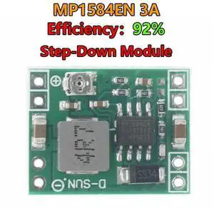 MP1584EN 3A Ultra-Small DC-DC Step down Module Adjustable Power Supply 24V 12V 9V 5V Step-Down Converter for Electronic Projects MP1584EN 3A Ultra-Small DC-DC Step down Module Adjustable Power Supply 24V 12V 9V 5V Step-Down Converter for Electronic Projects