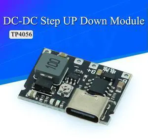 Type-C USB 3.7V 4.2V 1A 5W Lithium Li-ion Charger Board DC-DC Step Up Boost Module TP4056 DIY Kit Parts Type-C USB 3.7V 4.2V 1A 5W Lithium Li-ion Charger Board DC-DC Step Up Boost Module TP4056 DIY Kit Parts