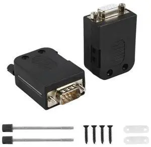 DB9 Solderless Connector RS232 D-SUB Serial To 9-Pin Port Terminal Male Female Adapter With Case (1Pcs-Male+1Pcs-Female) DB9 Solderless Connector RS232 D-SUB Serial To 9-Pin Port Terminal Male Female Adapter With Case (1Pcs-Male+1Pcs-Female)