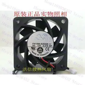 -forARX FH1260-A2042E DC 12V 0.37A 60x60x25mm 2-Wire Cooling Fan -forARX FH1260-A2042E DC 12V 0.37A 60x60x25mm 2-Wire Cooling Fan