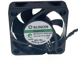 FOR MF40101V2-10000-G99 40mm 40x40x10mm 12V 0.59W Mute Maglev Bearing Cooling Fan 3-Pin with Speed Sensor FOR MF40101V2-10000-G99 40mm 40x40x10mm 12V 0.59W Mute Maglev Bearing Cooling Fan 3-Pin with Speed Sensor
