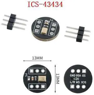 ICS 43434 Low Power MEMS Omnidirectional Microphone Module I2S ISS MEMS Digital Output For ESP32 High Precision Low Power Sensor ICS 43434 Low Power MEMS Omnidirectional Microphone Module I2S ISS MEMS Digital Output For ESP32 High Precision Low Power Sensor