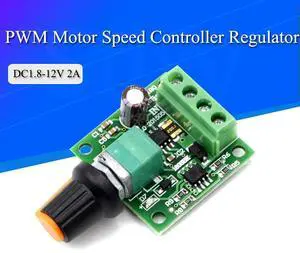DC 1.8V 3V 5V 6V 12V 2A PWM Motor Speed Controller Low Voltage Motor Speed Control Switch PWM Adjustable Drive Module DC 1.8V 3V 5V 6V 12V 2A PWM Motor Speed Controller Low Voltage Motor Speed Control Switch PWM Adjustable Drive Module