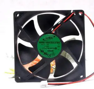 For ADDA AD0912UX-A7BGL 9225 12V 0.50A CPU Chassis cooling Fan 9CM 2-wire 2-Pin For ADDA AD0912UX-A7BGL 9225 12V 0.50A CPU Chassis cooling Fan 9CM 2-wire 2-Pin