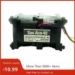 Powerful 40mm 12V PWM Server Fan: Sanyo 9CRA0412P5JM04 (0.7A, 4-Pin with Temperature Control) Industrial Cooling Powerful 40mm 12V PWM Server Fan: Sanyo 9CRA0412P5JM04 (0.7A, 4-Pin with Temperature Control) Industrial Cooling