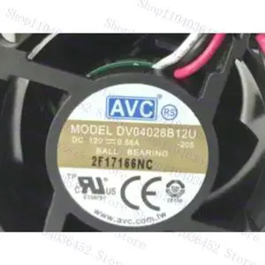 for AVC DV04028B12U 205 DC 12V 0.66A 40x40x28mm 3-Wire Cooling Fan for AVC DV04028B12U 205 DC 12V 0.66A 40x40x28mm 3-Wire Cooling Fan