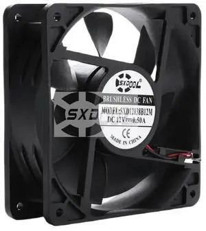 120mm Cabinets Fan 2800RPM For 120x120x38mm DC 12V 0.5A Dual Ball Axial Cooling Fan 110CFM 120mm Cabinets Fan 2800RPM For 120x120x38mm DC 12V 0.5A Dual Ball Axial Cooling Fan 110CFM