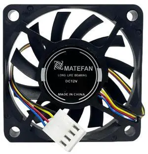 Ultra Slim 6010 12V 0.25A PWM Cooling Fan - 60x60x10mm, 5500RPM, 4-Wire Motherboard Connector, High Airflow for PC Case Ultra Slim 6010 12V 0.25A PWM Cooling Fan - 60x60x10mm, 5500RPM, 4-Wire Motherboard Connector, High Airflow for PC Case