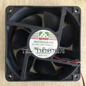 for MAGIC MGA12024UB-O38 DC 24V 1.3A 120x120x38mm 2-Wire Server Cooling Fan for MAGIC MGA12024UB-O38 DC 24V 1.3A 120x120x38mm 2-Wire Server Cooling Fan