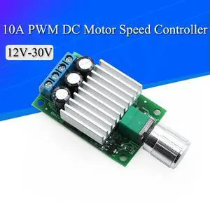 10A 12V-30V PWM DC Motor Speed Controller 12V 24V Adjustable Speed Regulator Dimmer Control Switch for Fan Motor LED Light 10A 12V-30V PWM DC Motor Speed Controller 12V 24V Adjustable Speed Regulator Dimmer Control Switch for Fan Motor LED Light