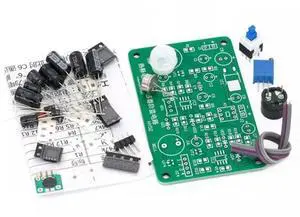 Human body sensing IR pyroelectric infrared sensor anti-theft alarm DIY kit students electronic principle study HC-SR501 Human body sensing IR pyroelectric infrared sensor anti-theft alarm DIY kit students electronic principle study HC-SR501