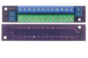 1 Units Double-Layer Power Distribution Board 2 Inputs 2 X 13 Outputs for DC AC Voltage PCB007 for Model Railway Trains 1 Units Double-Layer Power Distribution Board 2 Inputs 2 X 13 Outputs for DC AC Voltage PCB007 for Model Railway Trains