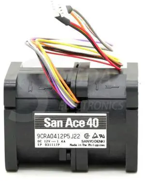 For Sanyo 9CRA0412P5J22 DC 12V 1.4A 4056 4CM 40mm 1U case server inverter axial cooling fans cooler For Sanyo 9CRA0412P5J22 DC 12V 1.4A 4056 4CM 40mm 1U case server inverter axial cooling fans cooler
