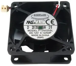 for EVERFLOW F126025S 6025 6CM DC 12V Hydraulic Bearing Fan for PC Chassis DIY Cooling for EVERFLOW F126025S 6025 6CM DC 12V Hydraulic Bearing Fan for PC Chassis DIY Cooling