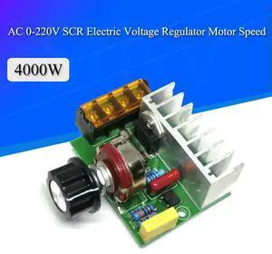 4000W AC 0-220V SCR Electric Voltage Regulator Motor Speed Controller Dimmers Dimming Speed With Temperature Insurance 4000W AC 0-220V SCR Electric Voltage Regulator Motor Speed Controller Dimmers Dimming Speed With Temperature Insurance